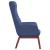 Scaun de relaxare, albastru, material textil GartenMobel Dekor