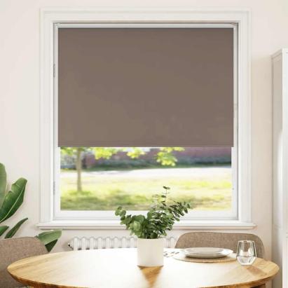 Jaluză cu role opace cafea 90x150 cm lățime țesătură 85,7 cm GartenMobel Dekor
