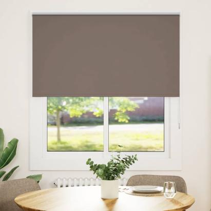 Jaluză cu role opace cafea 135x150 cm lățime țesătură 131,6 cm GartenMobel Dekor