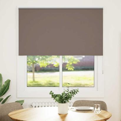 Jaluză cu role opace cafea 140x150 cm lățime material 136,6 cm GartenMobel Dekor