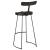 Scaune de bar 2 buc Negru 49x43x103 cm Lemn masiv Mango GartenMobel Dekor
