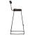 Scaune de bar 2 buc Negru 49x43x103 cm Lemn masiv Mango GartenMobel Dekor