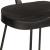 Scaune de bar 2 buc Negru 49x43x103 cm Lemn masiv Mango GartenMobel Dekor
