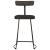 Scaune de bar 2 buc Negru 49x43x88 cm lemn masiv de mango GartenMobel Dekor