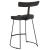 Scaune de bar 2 buc Negru 49x43x79 cm Lemn masiv Mango GartenMobel Dekor
