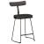 Scaune de bar 2 buc Negru 49x43x79 cm Lemn masiv Mango GartenMobel Dekor