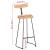 Scaune de bar 2 buc 49x43x103 cm lemn masiv de mango GartenMobel Dekor