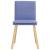 Scaune de sufragerie 2 buc țesătură Jeans Blue GartenMobel Dekor