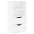 Dulap lateral cu sertare ODDA alb 40x24x79 cm lemn masiv de pin GartenMobel Dekor