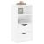 Dulap lateral cu sertare ODDA alb 40x24x79 cm lemn masiv de pin GartenMobel Dekor