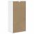 Dulap lateral „ODDA” alb 40x24x79 cm, lemn masiv de pin GartenMobel Dekor