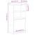 Dulap lateral „ODDA” alb 40x24x79 cm, lemn masiv de pin GartenMobel Dekor