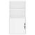 Dulap lateral „ODDA” alb 40x24x79 cm, lemn masiv de pin GartenMobel Dekor
