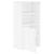Dulap lateral „ODDA” alb 40x24x79 cm, lemn masiv de pin GartenMobel Dekor