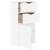 Dulap lateral cu sertare ODDA alb 40x24x79 cm lemn masiv de pin GartenMobel Dekor
