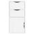 Dulap lateral cu sertare ODDA alb 40x24x79 cm lemn masiv de pin GartenMobel Dekor