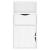 Dulap lateral cu sertar „ODDA” alb 40x24x79cm lemn masiv de pin GartenMobel Dekor