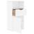 Dulap lateral cu sertar „ODDA” alb 40x24x79cm lemn masiv de pin GartenMobel Dekor