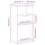 Dulap lateral cu sertar „ODDA” alb 40x24x79cm lemn masiv de pin GartenMobel Dekor