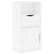 Dulap lateral cu sertar „ODDA” alb 40x24x79cm lemn masiv de pin GartenMobel Dekor