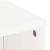 Dulap lateral „ODDA” alb 40x24x79 cm, lemn masiv de pin GartenMobel Dekor