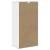 Dulap lateral „ODDA” alb 40x24x79 cm, lemn masiv de pin GartenMobel Dekor