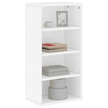 Dulap lateral „ODDA” alb 40x24x79 cm, lemn masiv de pin GartenMobel Dekor