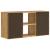 Dulap TV „ODDA” 79x24x40 cm din lemn masiv de pin GartenMobel Dekor