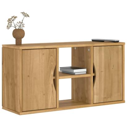 Dulap TV „ODDA” 79x24x40 cm din lemn masiv de pin GartenMobel Dekor