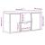 Dulap TV cu sertar „ODDA” alb 79x24x40 cm lemn masiv de pin GartenMobel Dekor