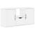 Dulap TV cu sertar „ODDA” alb 79x24x40 cm lemn masiv de pin GartenMobel Dekor