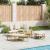 Pat lounge pentru exterior fără baldachin Poly Rattan GartenMobel Dekor