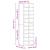 Dulap Pantofi Stejar Negru 54x34x183 cm Lemn prelucrat GartenMobel Dekor