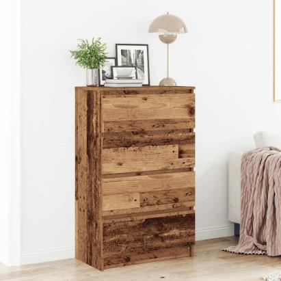 Bufetă din lemn vechi 60x35x98,5 cm din lemn prelucrat GartenMobel Dekor