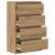 Bufetă Stejar Artisan 60x35x98,5 cm Lemn prelucrat GartenMobel Dekor