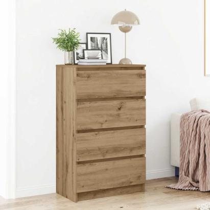 Bufetă Stejar Artisan 60x35x98,5 cm Lemn prelucrat GartenMobel Dekor