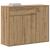 Bufetă Stejar Artisan 88x30x70 cm Lemn prelucrat GartenMobel Dekor