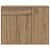 Bufetă Stejar Artisan 88x30x70 cm Lemn prelucrat GartenMobel Dekor