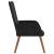 Scaun de relaxare, negru, catifea GartenMobel Dekor