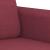 Set canapea cu perne, 3 piese, roșu vin, material textil GartenMobel Dekor