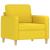 Set de canapele cu perne, 4 piese, galben deschis, textil GartenMobel Dekor
