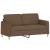 Set de canapele cu perne, 2 piese, maro, textil GartenMobel Dekor