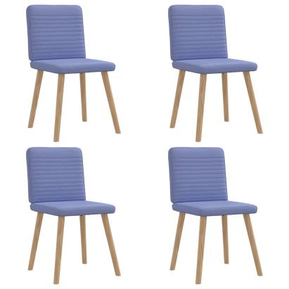 Scaune de sufragerie 4 buc țesătură Jeans Blue GartenMobel Dekor