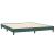 Pat cu arcuri fără saltea verde închis 200x210 cm catifea GartenMobel Dekor