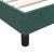 Pat cu arcuri fără saltea verde închis 200x210 cm catifea GartenMobel Dekor