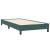 Pat cu arcuri fără saltea verde închis 80x220 cm catifea GartenMobel Dekor