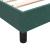 Pat cu arcuri fără saltea verde închis 80x220 cm catifea GartenMobel Dekor