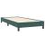 Pat cu arcuri fără saltea verde închis 80x220 cm catifea GartenMobel Dekor