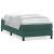 Pat box spring cu saltea, verde închis, 80x220 cm, catifea GartenMobel Dekor
