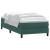 Pat box spring cu saltea, verde închis, 80x220 cm, catifea GartenMobel Dekor